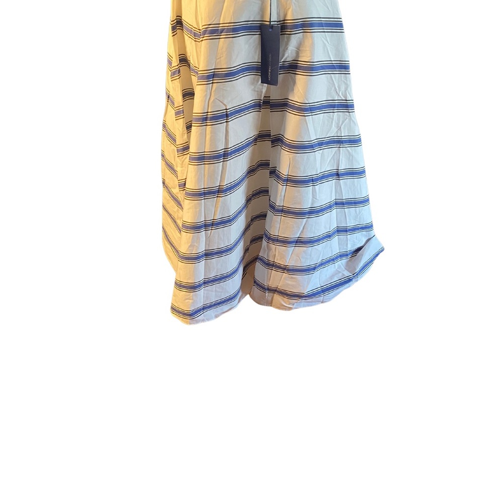 Rebecca Minkoff Misty Skirt in Santorini Blue Striped Asymmetrical Size 8 - NWT - Picture 4 of 11